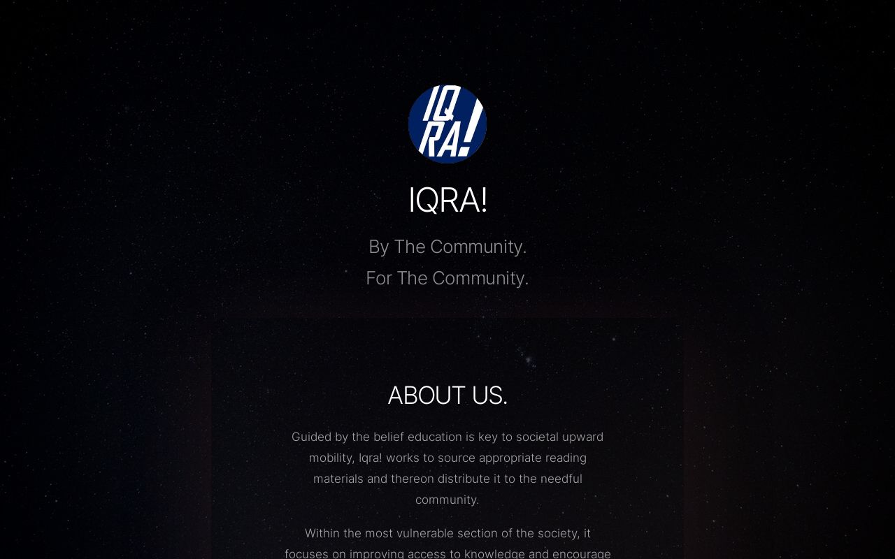 Carrd profile picture for @iqra